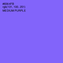 #8364FB - Medium Purple Color Image