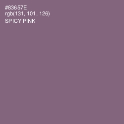 #83657E - Spicy Pink Color Image