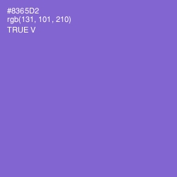 #8365D2 - True V Color Image