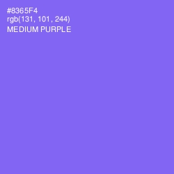 #8365F4 - Medium Purple Color Image