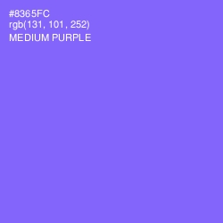 #8365FC - Medium Purple Color Image