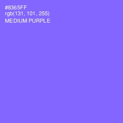 #8365FF - Medium Purple Color Image