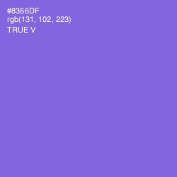 #8366DF - True V Color Image