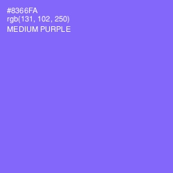 #8366FA - Medium Purple Color Image