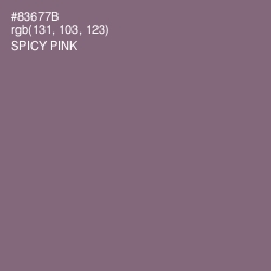 #83677B - Spicy Pink Color Image