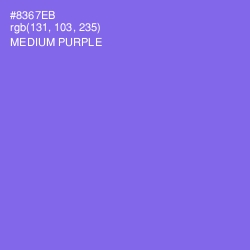 #8367EB - Medium Purple Color Image