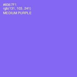 #8367F1 - Medium Purple Color Image