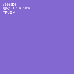 #8368D1 - True V Color Image