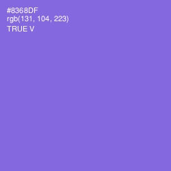 #8368DF - True V Color Image