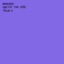 #8368E5 - True V Color Image