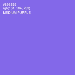 #8368E9 - Medium Purple Color Image
