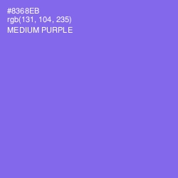 #8368EB - Medium Purple Color Image