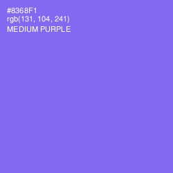 #8368F1 - Medium Purple Color Image