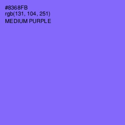 #8368FB - Medium Purple Color Image