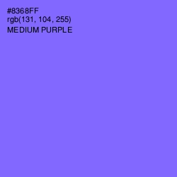 #8368FF - Medium Purple Color Image