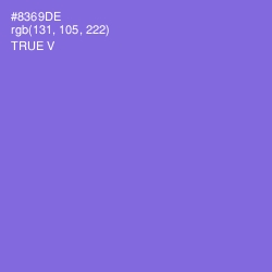 #8369DE - True V Color Image