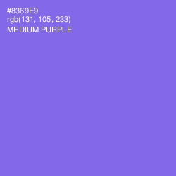 #8369E9 - Medium Purple Color Image