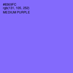 #8369FC - Medium Purple Color Image