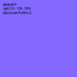 #8369FF - Medium Purple Color Image