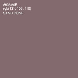 #836A6E - Sand Dune Color Image