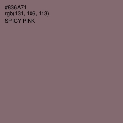 #836A71 - Spicy Pink Color Image