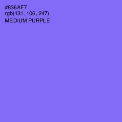 #836AF7 - Medium Purple Color Image