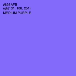 #836AFB - Medium Purple Color Image