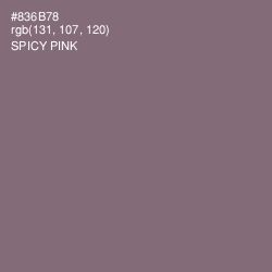 #836B78 - Spicy Pink Color Image