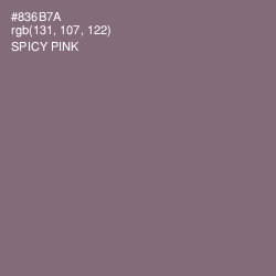 #836B7A - Spicy Pink Color Image