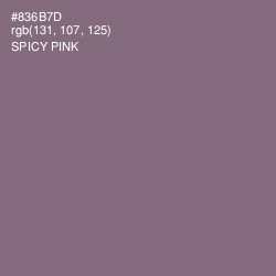 #836B7D - Spicy Pink Color Image