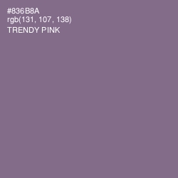 #836B8A - Trendy Pink Color Image