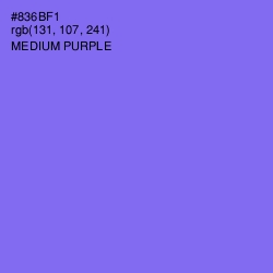 #836BF1 - Medium Purple Color Image