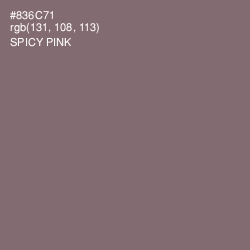 #836C71 - Spicy Pink Color Image