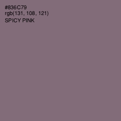 #836C79 - Spicy Pink Color Image