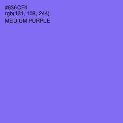 #836CF4 - Medium Purple Color Image