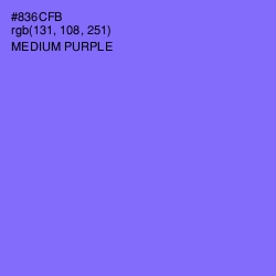 #836CFB - Medium Purple Color Image