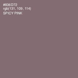 #836D72 - Spicy Pink Color Image