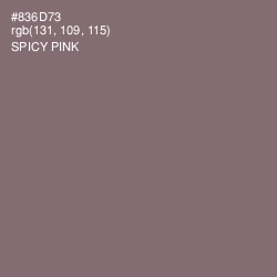 #836D73 - Spicy Pink Color Image