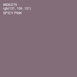#836D79 - Spicy Pink Color Image