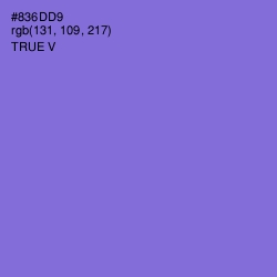 #836DD9 - True V Color Image