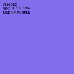 #836DEC - Medium Purple Color Image