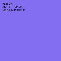 #836DF1 - Medium Purple Color Image