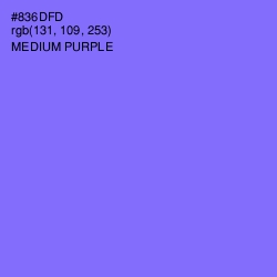 #836DFD - Medium Purple Color Image