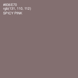 #836E70 - Spicy Pink Color Image