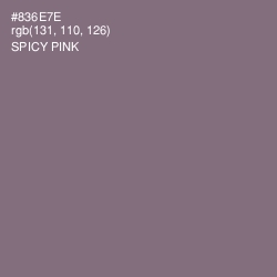 #836E7E - Spicy Pink Color Image