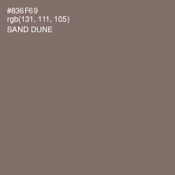 #836F69 - Sand Dune Color Image