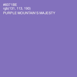 #8371BE - Purple Mountain's Majesty Color Image