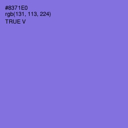 #8371E0 - True V Color Image