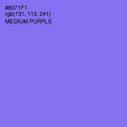 #8371F1 - Medium Purple Color Image