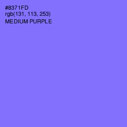 #8371FD - Medium Purple Color Image